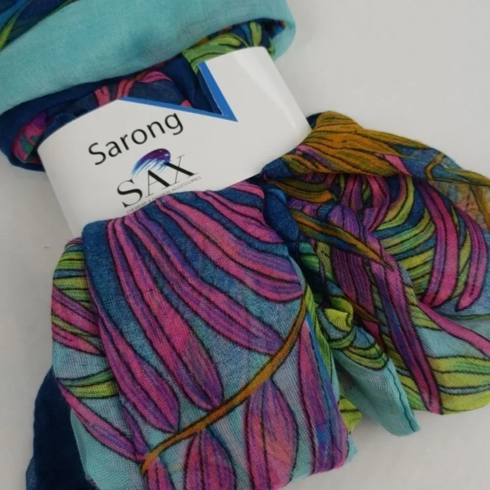 SAX Tropical Under the Sea Sarong Beach Swim Cover Up NWT